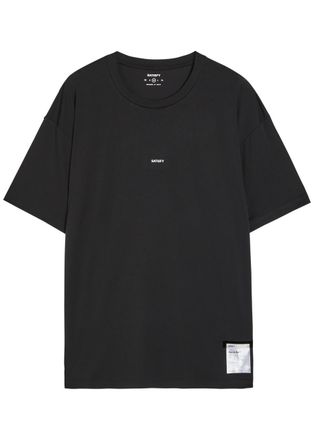 SATISFY Auralite Logo Jersey T-shirt - Black - XL