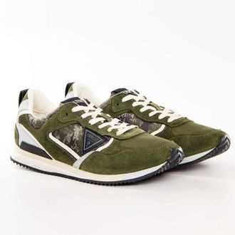 Guess Heren Schwarz Logo Dreieck-sneaker