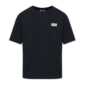 American Vintage American Vintage, T-Shirts, male, Black, Size: M/L Ykobow T-shirt