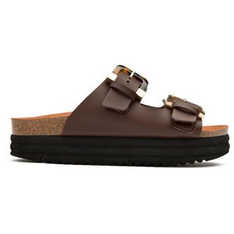V.Gan V.Gan Vegan Plum Footbed Tortoiseshell Sandalen