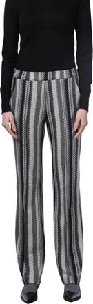 Mason's Easy Straight Chino Broek - Dames - Wijde Broeken - Grijs - M - Polyester - Broeken