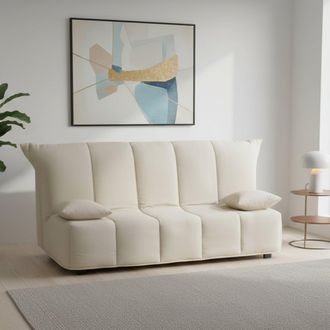 Talamo Italia Sofa Cama Allegra, Sof&aacute; De 3 Plazas, 100% Made In Italy, Sof&aacute; De Sal&oacute;n Con Apertura Trolley Con Apertura Trolley, En Tela Acolchada, Con Almohadas Inc