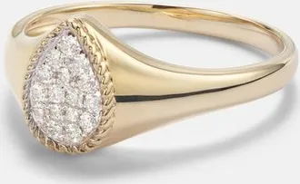 Yvonne L&eacute;on Yvonne L&eacute;on Chevali&egrave;re Baby set of 2 9kt gold rings with diamonds