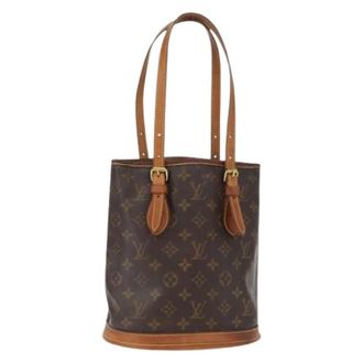 Louis Vuitton Pre-owned Bucket Bags, female, Brown, Size: ONE SIZE Pre-owned Bucket Bag
