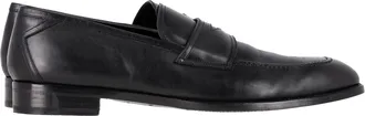 Ermenegildo Zegna Penny Loafers in Black Leather