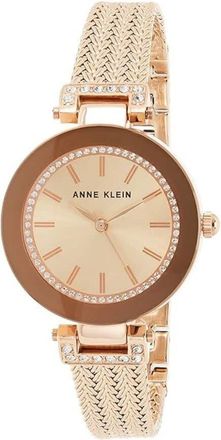 Anne Klein Accented Rose Gold-tone Dial Ladies Watch AK-1906RGRG