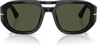 Persol Sunglasses Po3373 S 95/31 Vincent Black/Green Unisex