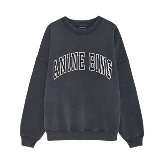 Anine Bing Miles Sweatshirt - Dames - Sweatshirts - Grijs - XS - Katoen - Hoodies & sweatvesten