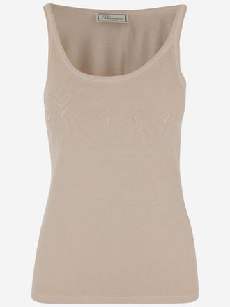 Blumarine Beige Jersey Top