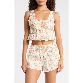 Papinelle Sleepwear Amber Frill Cami in Peach Parfait at Nordstrom, Size X-Large