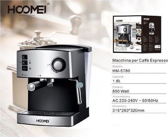 Trade Shop Trade Shop - Macchina Per Caff&egrave; Espresso 850 Watt 1.6lt Cappuccino System 15 Bar Corpo Inox