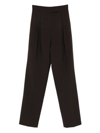 Frankie Shop Bea pleated straight trousers - Bruin