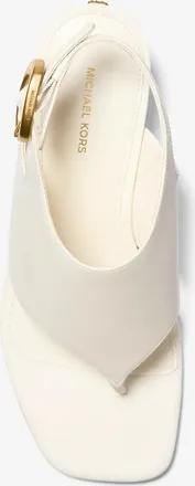 Michael Kors Kya Flex Leather Thong Sandal