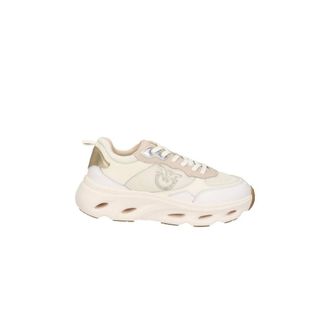Pinko Pinko, Schoenen, Dames, Beige, 39 EU, Leer, Pink 09 Sneaker