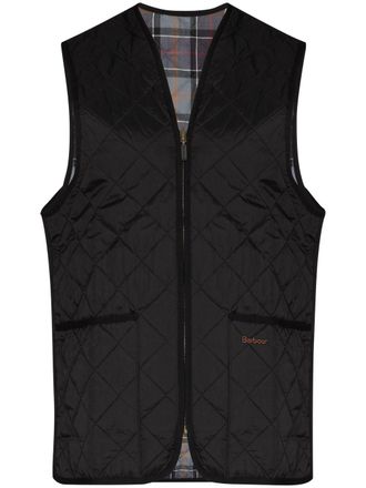 Barbour quilted sleeveless gilet - men - Polyamide/Polyester/Cotton - 34 - Black