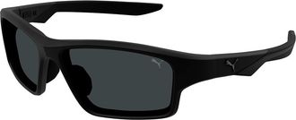 Puma PU0437S 001 Mens Sunglasses Black Size 60 - Free RX Lenses - Free RX Lenses