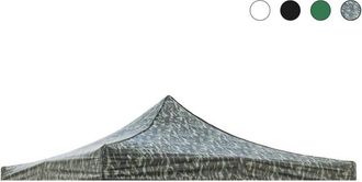 Evergreen Cubierta De Repuesto Para Gazebo De Jard&iacute;n 3x3 Plegable Impermeable - Army