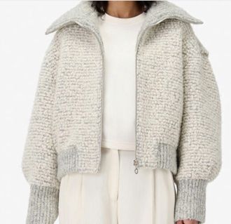 Iro Rajah Waffle Jacket In Grey