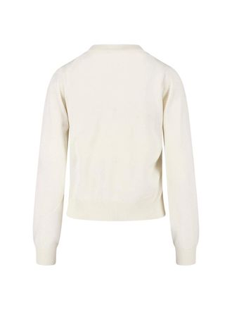 Maison Kitsun&eacute; Womens Sweaters White Wool