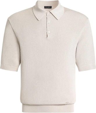 Dolce & Gabbana geribbelde polo