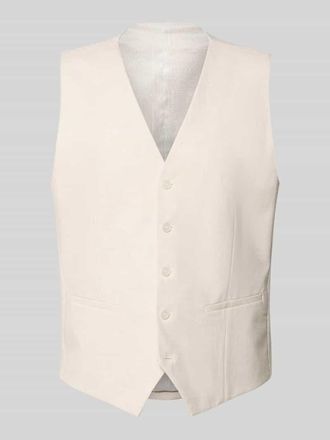 Daniel Hechter Regular Fit Weste mit Viskose-Anteil in Offwhite, Gr&ouml;&szlig;e 48