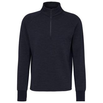 Stoic MerinoFleece260 FlenSt. II Half Zip Merinopullover f&uuml;r Herren | blau