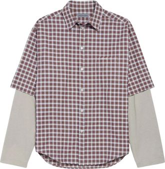 Balenciaga Casual Shirts, male, Red, Size: L Wrong Sleeve Shirt