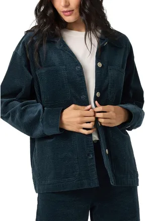 O'Neill Langford Corduroy Shacket in Slate at Nordstrom, Size Xx-Large