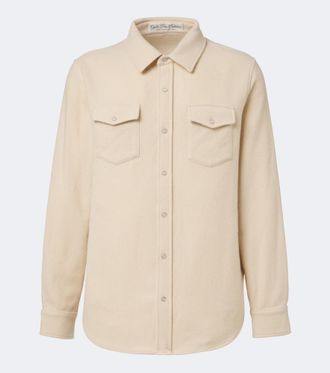 God's True Cashmere Camicia in cashmere con quarzo rosa