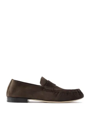 The Row Suede Loafers