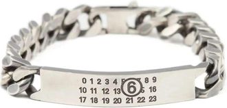 Maison Margiela Bracciale A Catena Maison Margiela Di Mm6 Con Logo Inciso