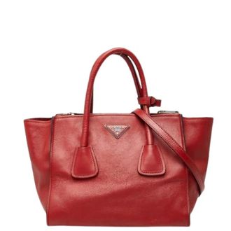 Prada Pre-owned Handbags, female, Red, Size: ONE SIZE Pre-owned Vintage Handbag