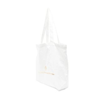 The Animals Observatory Cotton Shoulder Bag - White