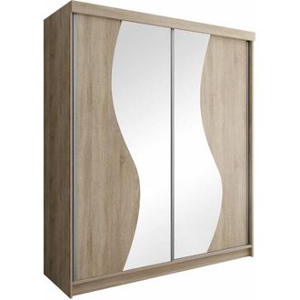 Mirjan24 Mobilier1 - Armario Dover 105, Blanco, 200x200x62cm, Puertas De Armario: Correderas, N&uacute;mero De Estantes: 0