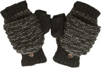 Nirvanna Designs Speckle Knit Mittens in Charcoal at Nordstrom