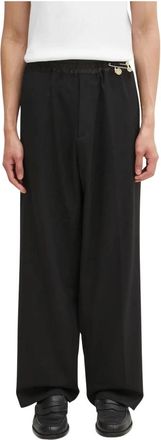Aries Tailored Slacker Pant - Heren - Wijde Broeken - Zwart - W32 - Wol - Broeken