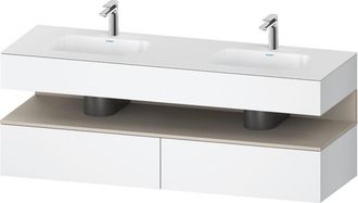 Duravit Qatego Lavabo Encastrado Con Base De Lavabo Consola, - Duravit
