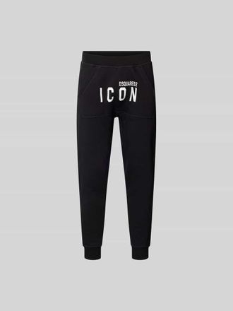 Dsquared2 Sweatpants mit Label-Print in Black, Gr&ouml;&szlig;e XXL