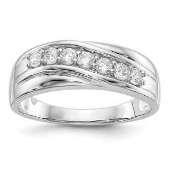 Diamond2Deal 14k Gold Lab Grown Diamond Wedding Band Ring 1/2Ct Clarity- VS Color- G-H
