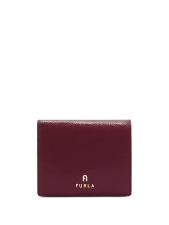 Furla Camelia S wallet - women - Calf Leather/Viscose - One Size - Red