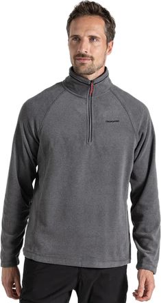 Craghoppers Heren Corey VI Half Zip Fleece Top (Zwarte Pepermergel)