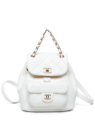 Chanel 2020s mini Duma backpack - White