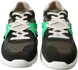 Dolce & Gabbana Multicolor Leather Suede Low Top Sneakers Mens Shoes