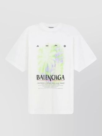 Balenciaga the window cotton t shirt crew neck