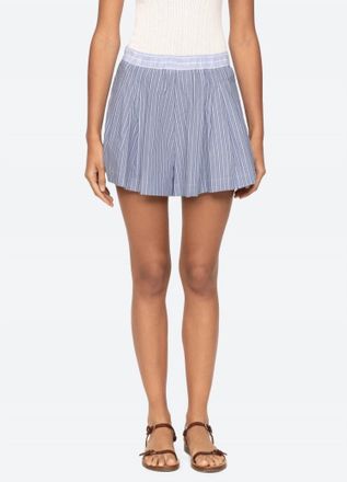 Sea New York Helmi Striped Shorts In Blue