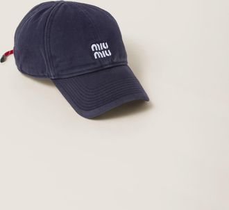 Miu Miu Denim baseball cap