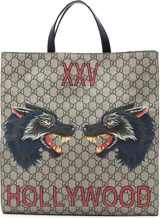 Gucci Pre-owned Gucci GG Supreme Wolf Tote Ladies 5LLEFBX982239VR0