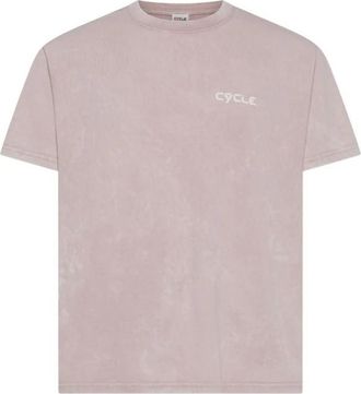 Cycle Boxy T-shirt met Print - Heren - T-shirts - Roze - M - Tops