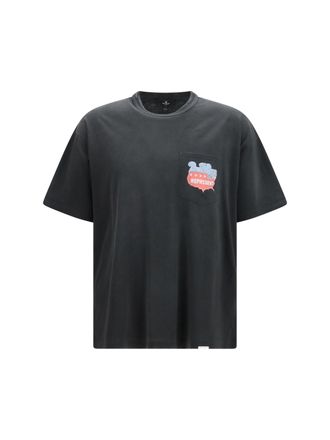 Represent Mens T-Shirt Beach Boys Americas Band Stained Black Cotton T-Shirts And Polos