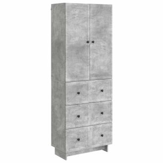 vidaXL Juego De Armarios 2 Uds. Gris Hormig&oacute;n Madera De Ingenier&iacute;a Vidaxl